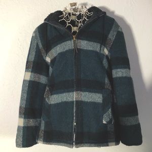 Vintage ~50’s-60’s green plaid wool Silton jacket